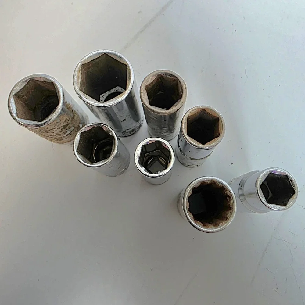 Used Various Deep Sockets Assorted Sizes *See Pics For List‎ #982